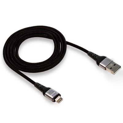Кабель USB "WALKER" C970 30W для Apple магнитный, передача данных, черный