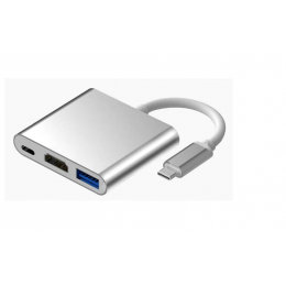 USB HUB 2010N1 USB C вилка to HDMI VGA, USB3.0, Type-C