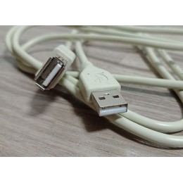 Кабель USB (штекер - гнездо) ENERGY POWER в пакете (1.5м)
