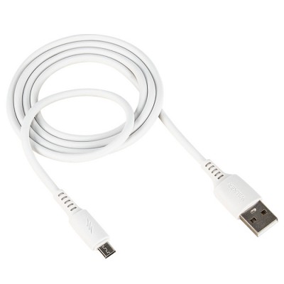 Кабель USB "WALKER" C308 для Micro USB (2.4А), белый