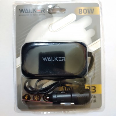 Разветвитель прикуривателя WALKER WSC-23 на 3 разъема с дисплеем