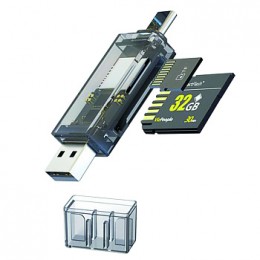 Картридер WALKER WCD-72 (SD/micro SD), Type-C-USB