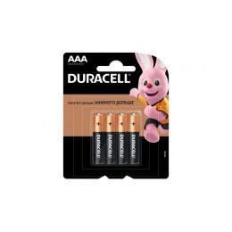 Батарейка Duracell Basic LR03 AAA BL4 Alkaline 1.5V CN