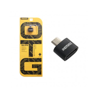 Адаптер OTG MicroUSB — USB черный