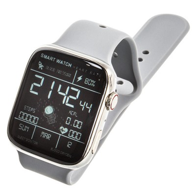 Смарт часы DT NO.1 Max, влагозащита, защита от ударов, Bluetooth, GPS, NFC, серебряный