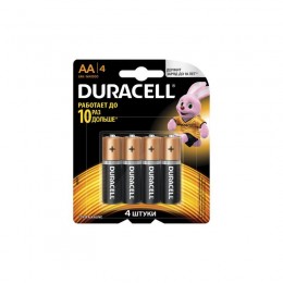 Батарейка Duracell Basic LR6 AA BL4 Alkaline 1.5V CN