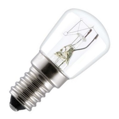 Лампа накаливания F&S T26 Е14 15W 220-240V 300°C для духовок прозрачная (1/50)