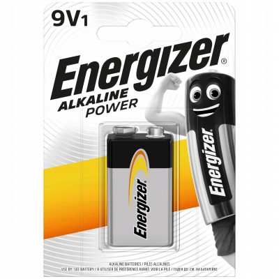Батарейка Energizer Alkaline power Крона 6LR61 BL1 9V (1/12)