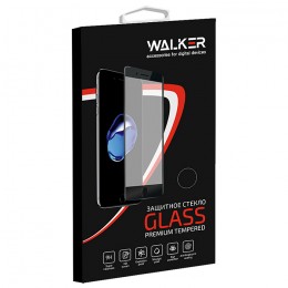 Стекло WALKER антишпионское для Apple iPhone  6 5D, черное