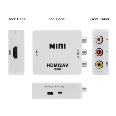 Конвертер ENERGY POWER MINI видео переходник HDMI2AV в коробке