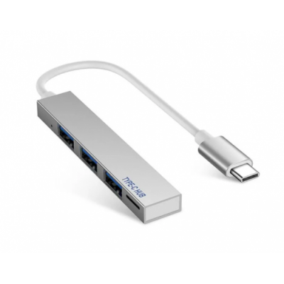 HUB TYPE-C MA02 , 3-порта USB 2.0, microSD card reader