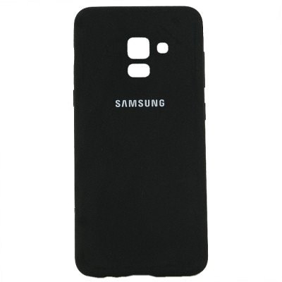 Накладка Silicone case NEW для Samsung A72, черная