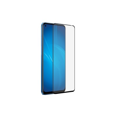 Закаленное стекло с цветной рамкой (fullscreen+fullglue) для Realme Narzo 30 (5G, 4G)/Realme 8 (5G)