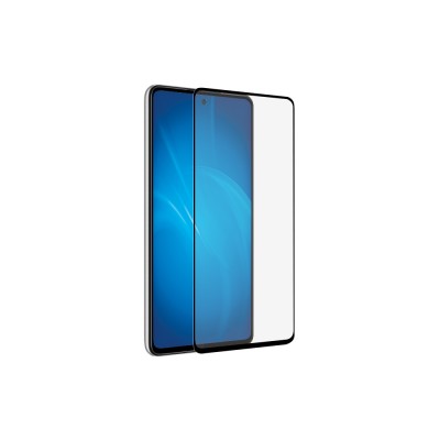 Закаленное стекло с цветной рамкой (fullscreen+fullglue) для Samsung Galaxy A52 (4G/5G) DF sColor-11
